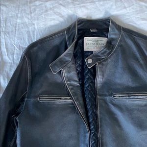 Guess Leather Motorcycle Jacket